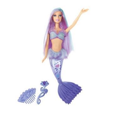 Papusa Barbie sirena mov - Pret | Preturi Papusa Barbie sirena mov