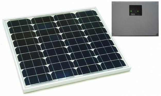 Kit solar fotovoltaic 50W complet - Pret | Preturi Kit solar fotovoltaic 50W complet