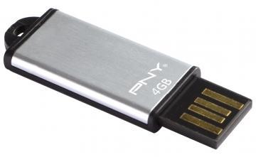 USB 2.0 Flash Drive PNY MICRO SLIDE ATTACHE 4GB USB2.0, argintiu, FDU4GBSLIDESIL-EF - Pret | Preturi USB 2.0 Flash Drive PNY MICRO SLIDE ATTACHE 4GB USB2.0, argintiu, FDU4GBSLIDESIL-EF