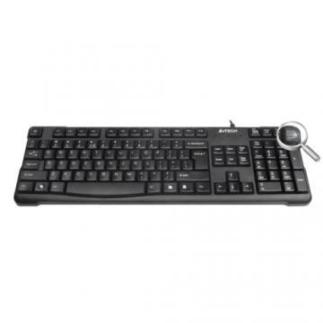 Tastatura A4tech KR-750, USB, Negru - Pret | Preturi Tastatura A4tech KR-750, USB, Negru