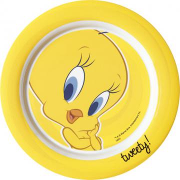 Farfurie melamina plata 22 cm Tweety Yellow - Pret | Preturi Farfurie melamina plata 22 cm Tweety Yellow