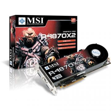 Placa video MSI Ati MSI Radeon HD 4870 X2 OC - Pret | Preturi Placa video MSI Ati MSI Radeon HD 4870 X2 OC