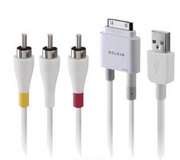 Cablu AV iPhone/iPod, tip Composite, Component, sincronizare USB 2.0, 1.2m, F8Z361EA06 Belkin - Pret | Preturi Cablu AV iPhone/iPod, tip Composite, Component, sincronizare USB 2.0, 1.2m, F8Z361EA06 Belkin