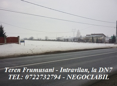 Teren Frumusani de vanzare - Intravilan, pret bun, proprietar - Pret | Preturi Teren Frumusani de vanzare - Intravilan, pret bun, proprietar