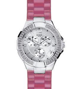 Ceas Guess Silver Prism Pink Resin I11040L5 - Pret | Preturi Ceas Guess Silver Prism Pink Resin I11040L5