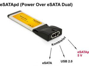 Placa Expresscard la eSATApd (Power over eSATA), Delock 66222 - Pret | Preturi Placa Expresscard la eSATApd (Power over eSATA), Delock 66222