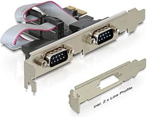 Placa PCI-Express la Serial 2 porturi, Delock 89220 - Pret | Preturi Placa PCI-Express la Serial 2 porturi, Delock 89220