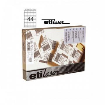 Etichete autoadezive 44/A4, 52,5 x 25,4 mm, 200 coli/top, ETILASER - albe - Pret | Preturi Etichete autoadezive 44/A4, 52,5 x 25,4 mm, 200 coli/top, ETILASER - albe