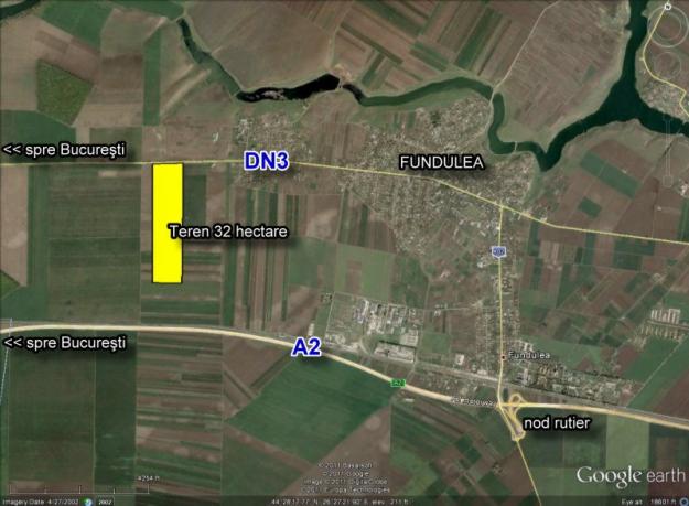 Fundulea, DN3, teren extravilan 32 hectare - Pret | Preturi Fundulea, DN3, teren extravilan 32 hectare