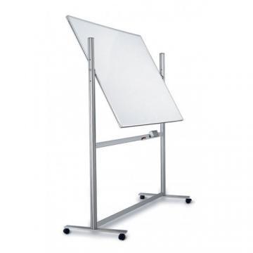 Tabla scolara alba magnetica - whiteboard pe stand mobil rotativ 360* varianta LUX, Ferroscript, 90 x 120 cm, MAGNETOPLAN - Pret | Preturi Tabla scolara alba magnetica - whiteboard pe stand mobil rotativ 360* varianta LUX, Ferroscript, 90 x 120 cm, MAGNETOPLAN