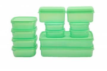 Set 12 cutii alimentare cu capac KH9620 - Pret | Preturi Set 12 cutii alimentare cu capac KH9620