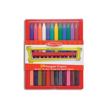 Set 24 creioane colorate triunghiulare - Pret | Preturi Set 24 creioane colorate triunghiulare