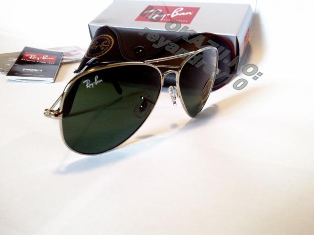 Ochelari de soare ray ban rb 3025 aviator silver green - set complet - - Pret | Preturi Ochelari de soare ray ban rb 3025 aviator silver green - set complet -