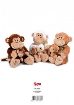 VENTURELLI - Plusuri Maimuta Emma cu pui - Pret | Preturi VENTURELLI - Plusuri Maimuta Emma cu pui