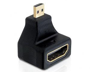 Adaptor HDMI Delock 19 M - micro D 19 T angle, 65270 - Pret | Preturi Adaptor HDMI Delock 19 M - micro D 19 T angle, 65270