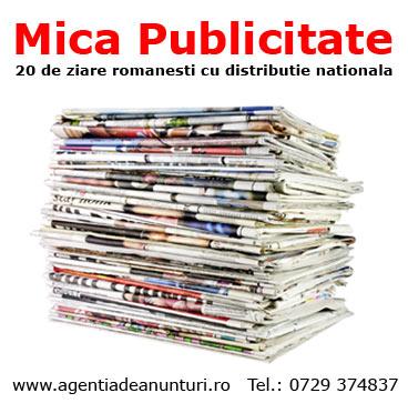 Mica publicitate online - 20 de ziare romanesti - Pret | Preturi Mica publicitate online - 20 de ziare romanesti