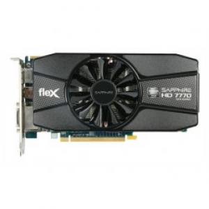 SAPPHIRE AMD Radeon HD 7770 GHz FLEX EDITION Chipset (1000Mhz) 1GB GDDR5 128bit Memory Dual-Link DVI/HDMI/Dual Mini Display Port PCI-Express 3.0 Graphics Card - Pret | Preturi SAPPHIRE AMD Radeon HD 7770 GHz FLEX EDITION Chipset (1000Mhz) 1GB GDDR5 128bit Memory Dual-Link DVI/HDMI/Dual Mini Display Port PCI-Express 3.0 Graphics Card