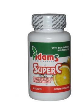 Super Vitamina C 1000mg *30tab - Pret | Preturi Super Vitamina C 1000mg *30tab