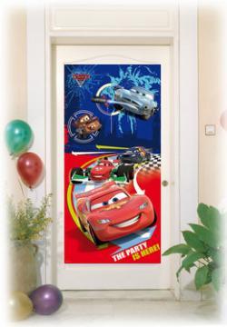 Banner decorativ pentru usa 75x150cm PARTY IS HERE Cars 2 - Pret | Preturi Banner decorativ pentru usa 75x150cm PARTY IS HERE Cars 2