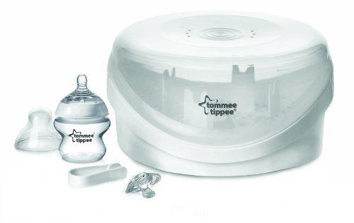 Sterilizator microunde Tommee Tippee Closer to Nature + biberon 150 ml + suzeta NOU! - Pret | Preturi Sterilizator microunde Tommee Tippee Closer to Nature + biberon 150 ml + suzeta NOU!