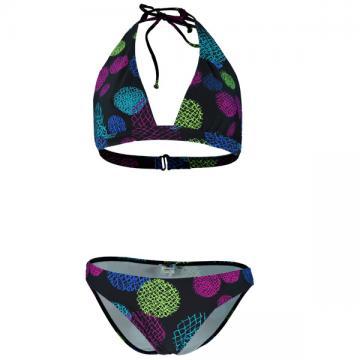 Costum baie Roxy Barber Wire Dots Sco black - Pret | Preturi Costum baie Roxy Barber Wire Dots Sco black