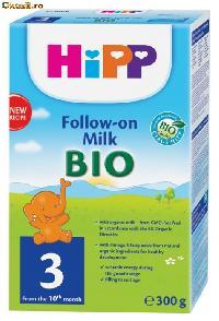HIPP 3 BIO Formula de lapte de continuare, 300g - Pret | Preturi HIPP 3 BIO Formula de lapte de continuare, 300g