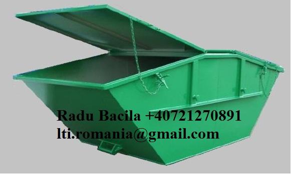 Skip container simetric, cu capace metalice - Pret | Preturi Skip container simetric, cu capace metalice