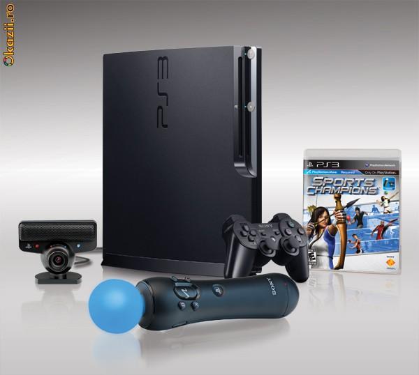 Sony PlayStation 3 Slim 120GB Move Bundle - Pret | Preturi Sony PlayStation 3 Slim 120GB Move Bundle