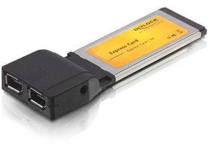 Placa Expresscard la FireWire 2 porturi, Delock 61387 - Pret | Preturi Placa Expresscard la FireWire 2 porturi, Delock 61387