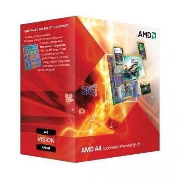 Procesor AMD Llano A4 X2 3400, 2.7GHz, 1MB, Socket FM1, Box - Pret | Preturi Procesor AMD Llano A4 X2 3400, 2.7GHz, 1MB, Socket FM1, Box