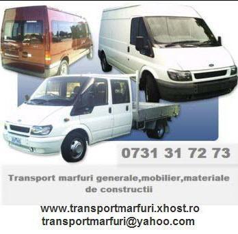 0731317273 transport marfuri ,mobilier diverse inclusiv weekend - Pret | Preturi 0731317273 transport marfuri ,mobilier diverse inclusiv weekend