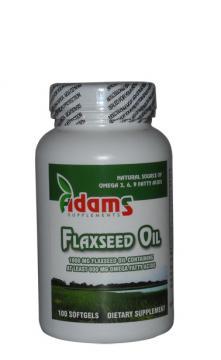 FlaxSeed Oil Ulei Seminte In *100cps - Pret | Preturi FlaxSeed Oil Ulei Seminte In *100cps