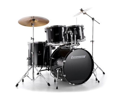 Vand set complet de tobe acustice la un pret super promotional, LUDWIG LC125-BK ACCENT - Pret | Preturi Vand set complet de tobe acustice la un pret super promotional, LUDWIG LC125-BK ACCENT