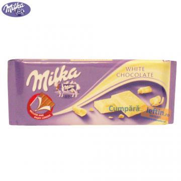 Ciocolata Milka White 100 gr - Pret | Preturi Ciocolata Milka White 100 gr