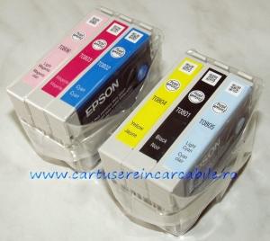 Cartuse originale Epson T0801-806 - Pret | Preturi Cartuse originale Epson T0801-806