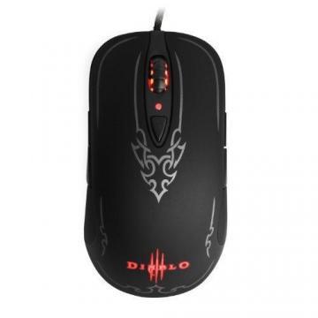 Mouse SteelSeries Diablo III, ambidextru, 5000CPI, 7 butoane, soft configurare, cablu impletit, iluminat, SS-62151 - Pret | Preturi Mouse SteelSeries Diablo III, ambidextru, 5000CPI, 7 butoane, soft configurare, cablu impletit, iluminat, SS-62151