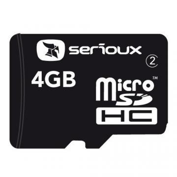 Card microSDHC 4GB SERIOUX, cu adaptor SDHC, class 2, SFTF04AC02 - Pret | Preturi Card microSDHC 4GB SERIOUX, cu adaptor SDHC, class 2, SFTF04AC02