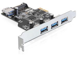 Placa PCI Express la 3 porturi externe + 1 port intern USB 3.0, Delock 89301 - Pret | Preturi Placa PCI Express la 3 porturi externe + 1 port intern USB 3.0, Delock 89301