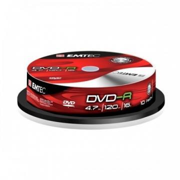 DVD+R 4.7GB, (10 buc. Cakebox, 16x) EMTEC - Pret | Preturi DVD+R 4.7GB, (10 buc. Cakebox, 16x) EMTEC