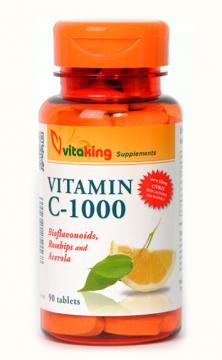 Vitamina C 1000mg cu Bioflavonoide, acerola si macese - 90 comp - Pret | Preturi Vitamina C 1000mg cu Bioflavonoide, acerola si macese - 90 comp