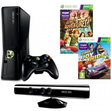 Consola Microsoft Xbox 360 Standard System, 4GB + Kinect + Joc Adventures + Joc Joy Ride S4G-00034 - Pret | Preturi Consola Microsoft Xbox 360 Standard System, 4GB + Kinect + Joc Adventures + Joc Joy Ride S4G-00034