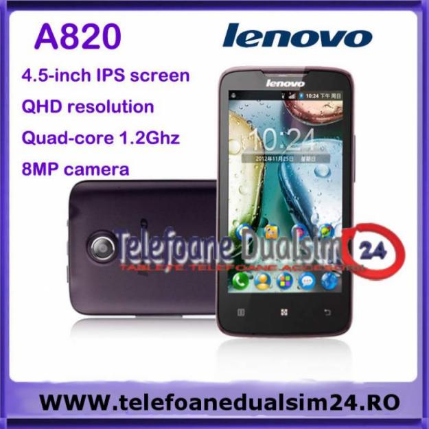 oferta Lenovo a820 dual sim mt6589 quadcore pret 945lei! - Pret | Preturi oferta Lenovo a820 dual sim mt6589 quadcore pret 945lei!