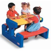 Masa picnic cu bancheta 4 copii Little Tikes 4795 - Pret | Preturi Masa picnic cu bancheta 4 copii Little Tikes 4795