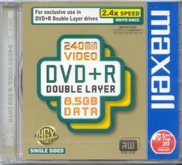 MAXELL DVD+R 2.4x 8.5GB double layer Jewel Case - Pret | Preturi MAXELL DVD+R 2.4x 8.5GB double layer Jewel Case