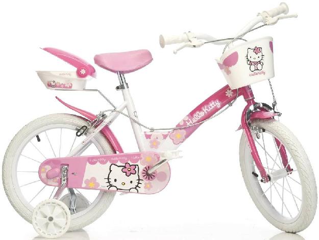 Bicicleta Hello Kitty cu roti cu diametrul de 16 - Pret | Preturi Bicicleta Hello Kitty cu roti cu diametrul de 16