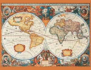 Puzzle The map of the year 1630 1000pcs - Pret | Preturi Puzzle The map of the year 1630 1000pcs