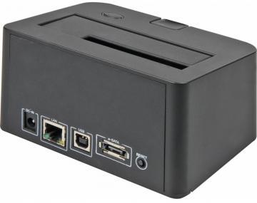 Dock station Quickport PRO LAN GIGA, USB 2.0, 1 x HDD SATA 2.5"/3.5", eSATA, 1 x RJ45 10/100, Sharkoon (4044951011698) - Pret | Preturi Dock station Quickport PRO LAN GIGA, USB 2.0, 1 x HDD SATA 2.5"/3.5", eSATA, 1 x RJ45 10/100, Sharkoon (4044951011698)