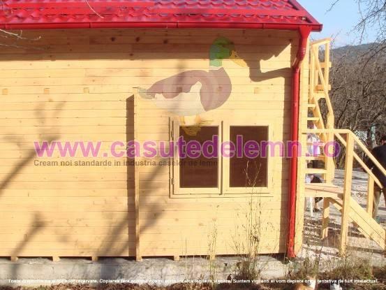 Casa de lemn Cabana 6x5m, 44 mm - Pret | Preturi Casa de lemn Cabana 6x5m, 44 mm