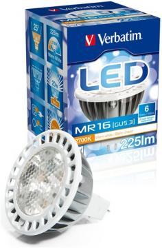 Bec tip LED MR16 GU5.3, 6W, 12V, 2700K, 225 lumeni, Verbatim (52020) - Pret | Preturi Bec tip LED MR16 GU5.3, 6W, 12V, 2700K, 225 lumeni, Verbatim (52020)