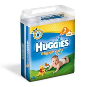 HUGGIES Super Dry Mega Scutece Copii Nr. 3 (5-9 Kg) *80buc - Pret | Preturi HUGGIES Super Dry Mega Scutece Copii Nr. 3 (5-9 Kg) *80buc